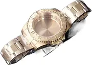 Watch Case NH35 NH36 Movement Sapphire Crystal Watch Accessories Parts PVD Gold watch case