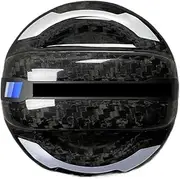 Carbon Fiber Car Fuel Tank Cap Compatible For Volkswagen VW Golf 6 GTI R MK6 GTI Beetle Sicrocco Passat CC Tiguan Arteon Touareg T-ROC(Blue Carbon)