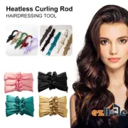 Hair Rollers Headband Heatless Curling Rod No Heat Curler Silk Ribbon Women