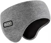 Oimzzr Winter Ski Earmuffs Cold-Day Outdoor Sports Cycling Riding Windproof Earmuffs Bilayer Warm HeadMounted Ear Warmer Grey