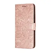 Lace Flower Horizontal Flip Leather Case with Holder & Card Slots & Wallet for Xiaomi CC9(Rose Gold)