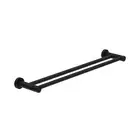 Classic Double Towel Rail 800mm Matte Black NR2030dMB Nero Tapware
