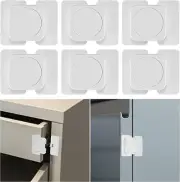 6 Child Safety Cabinets Locks for Fridge, Baby Proof Cupboard Locks, Drawer Lock