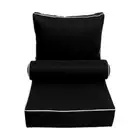 AD109 Contrast Pipe Trim Large Deep Seat Back Rest Bolster Insert Slip Cover Set