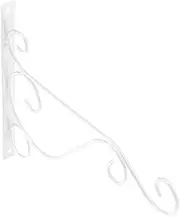 Heavy Duty Plant Hanging Bracket Iron Plant Hanger Wall Hanging Bracket Flower Hook for Home Garden Decoration 30 * 21cm (White)