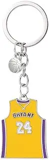[VNEWSCHI] Basketball Star Keyring Basketball Jersey Keychain Digital Jersey Key Ring Bag Car Key Holder Souvenir Key Badge Pendant Enamel Key Chain Memorial Gifts, Multicolor, F