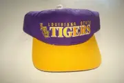 LSU TIGERS TWINS script DEADSTOCK HAT CAP VINTAGE STRAPBACK
