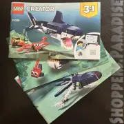 LEGO 31088 Creator 3 in 1 DEEP SEA CREATURES instruction manual only .. New