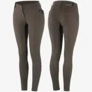 B Vertigo Valerie Ladies Temp Regulating Full Seat Breeches - Dark Brown - Size: