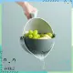 &#x1f4c3;附發票 致馨家用水果洗菜瀝水籃 雙層水果蔬菜旋轉瀝水籃 洗菜籃神器