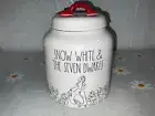 RAE DUNN Snow White and the Seven Dwarfs Canister/Cookie Jar 8”