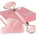 Jade Roller and Gua Sha, Face Roller, Baimei Rose, Massager for face