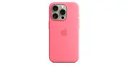 iPhone 15 Pro Silicone Case with MagSafe — Pink