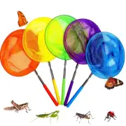 Kids Telescopic Butterfly Fishing Nets for Kids Catching Insect Net Outdoor T...