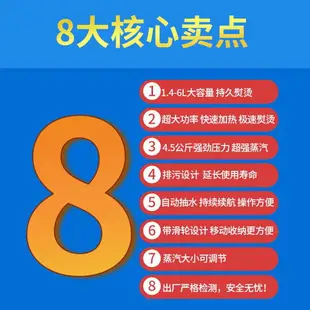 大功率工業電熨斗全自動抽水鍋爐增壓蒸汽燙斗服裝窗簾自動干洗店