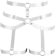 [BBOHSS] Women's Body Harness Bra Set Punk Strap Underwear Full Body Garter Adjustable Size Gothic Carnival Clothing Accessories