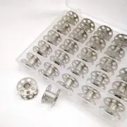 25PCS Metal BOBBINS with Clear Box # 0115367000-B Alt# 0015367200 for Bernina...