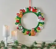Temp-tations 16" Resin Wreath Winter Whimsy