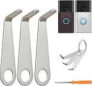 TEKCAM 3pcs Video Doorbell Key Replacement Tool & Doorbell Screwdriver Compatible with Ring Battery Doorbell(2024 Release), Stainless Secure Removal Key Tool, Doorbell Camera Opening Key Tool