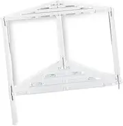 Fonowx Triangle Shower Stool for Corner Placement, Organizer for Bathroom and Living Room