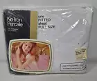 JC Penney No Iron Percale One Fitted Sheet Full Size Bed Fits 54x75 SEALED