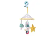 Taf Toys Mini Moon Pram Mobile Soothing Chime Bells Toy w Teether Baby 0m+