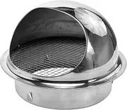SOLUSTRE Sturdy Air Vent Range Hood Exhaust Cover 180mm Rainproof Wall Vent Cover Easy Installation