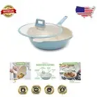 12-Inch Arte Ceramic Wok - Induction & Gas Compatible for Effortless Cooking