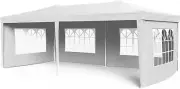 3X6M Gazebo Canopy Tent, White Marquee Outdoor Wedding Patio Party Tent, Waterpr