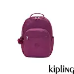 KIPLING 沉穩堇菜紫機能手提後背包-SEOUL