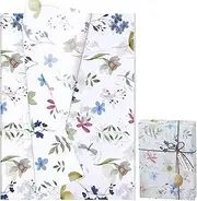 Hjvvr Flower Tissue Paper,Watercolor Floral Wrapping Paper,20sheets 50x35cm Gift Bags Filler