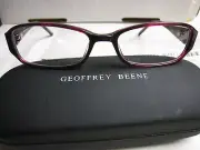 GEOFFREY BEENE EYEGLASS FRAMES Style REVELATION in BURGUNDY 52-16-135 W/ Case