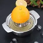 Stainless Steel Lemon Squeezer with Bowl Hand Pressed Juice Maker Fruit