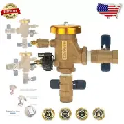 Durable Bronze Backflow Preventer with Freeze Protection for Irrigation Systems