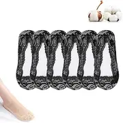 [Lagwry] Lace No Show Liner Socks for Women, Ultra Liner Socks Non Slip Footies Invisible Socks, Lightweight Low Cut Lace Socks