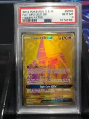 PSA 10 GEM MT - TAPU LELE GX Card SV94/SV94 Pokemon TCG Hidden Fates Shiny Gold