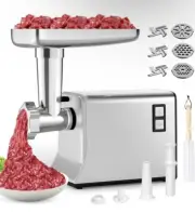 Electric Meat Grinder Sausage Maker Stuffer Beef Pork Stainless Food Mincer