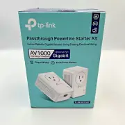 NEW TP-Link AV1000 Gigabit Powerline Network Extender TL-PA7017P KIT | Open Box