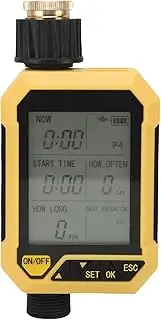 Sprinkler Timer, Digital Pogrammable Water Timer for Garden Hose, with Manual Automatic Watering System, Rain Delay, Automatic Irrigation for Yard Lawn