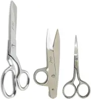 Graf Tailors Kit 8" Knife Edge Shears 4" Embroidery Scissors 4.5" Thread Nippers