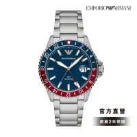 在飛比找momo購物網優惠-【EMPORIO ARMANI 官方直營】Diver 紅藍撞