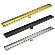 304 Stainless Steel 800/900mm Tile insert Shower Grate Floor Drain 50/80mm Waste