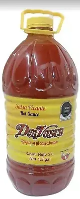 MEXICAN HOT SAUCE SALSA PICANTE DON VASCO MORELIA MICHOACAN MEXICO 5L