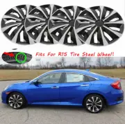 15" Set of 4 Wheel Covers Hub Caps fits R15 Tire & Steel Rim For Honda Civic (for: Honda)