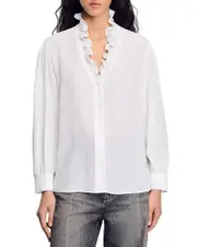 Sandro Lisandro Silk Shirt