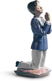[LLADRÓ] Communion Prayer Boy Figurine. Porcelain Figure Figure.
