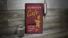 Scarecrow Cafe Vintage Distressed Sign, Personalized Wood Sign