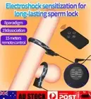 E-Stim Sleeve Enlarge Big Girth Men Stretcher Ring Electric Penis Extender Ring