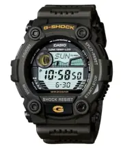 Casio G-Shock Digital Mens Green Moon Tide Graph Watch G7900-3 G-7900-3