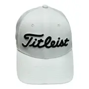 New Titleist White Adjustable Springdale On The Side Golf Hat Blue Stitching